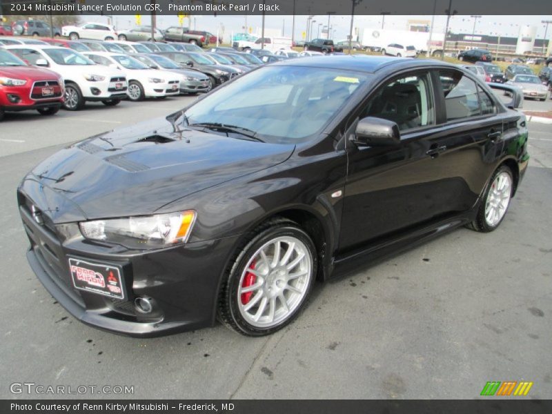 Phantom Black Pearl / Black 2014 Mitsubishi Lancer Evolution GSR