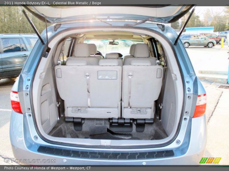 Celestial Blue Metallic / Beige 2011 Honda Odyssey EX-L