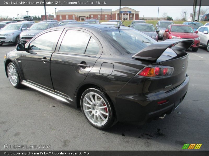 Phantom Black Pearl / Black 2014 Mitsubishi Lancer Evolution GSR