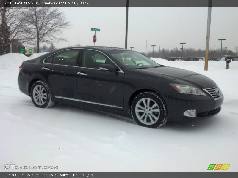 Smoky Granite Mica / Black 2011 Lexus ES 350