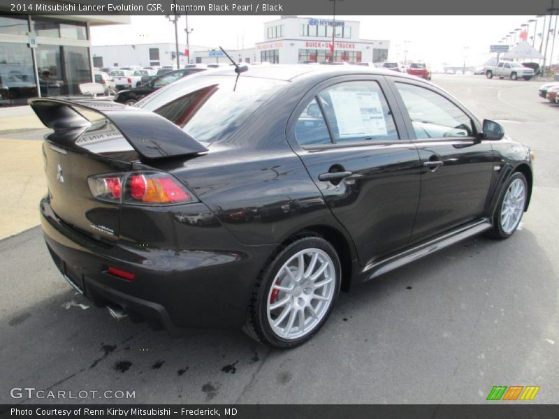 Phantom Black Pearl / Black 2014 Mitsubishi Lancer Evolution GSR