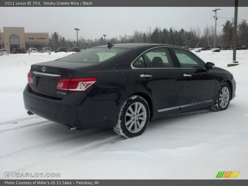 Smoky Granite Mica / Black 2011 Lexus ES 350