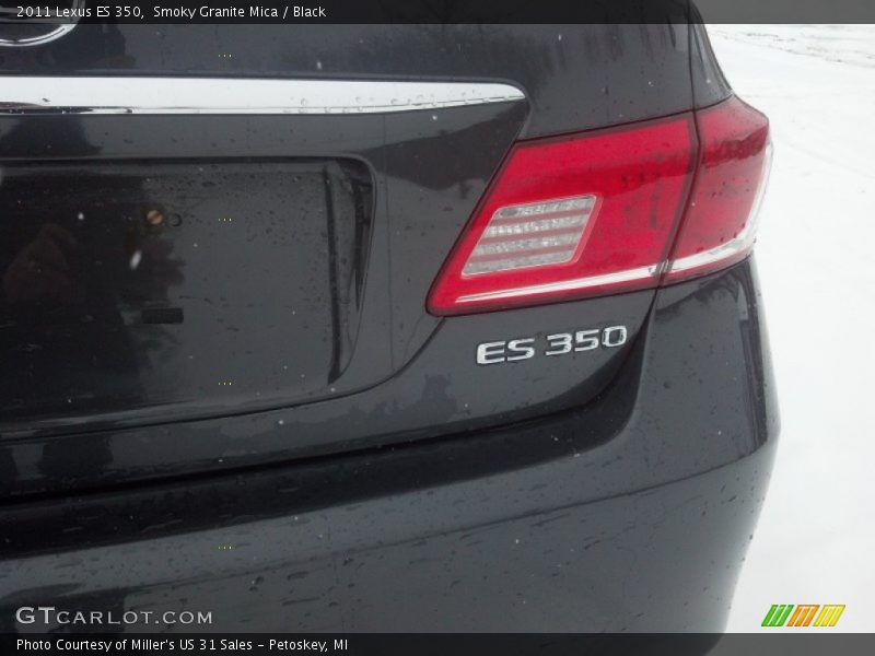Smoky Granite Mica / Black 2011 Lexus ES 350
