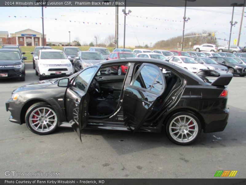Phantom Black Pearl / Black 2014 Mitsubishi Lancer Evolution GSR