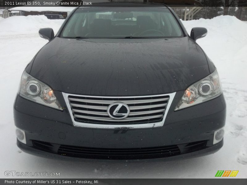 Smoky Granite Mica / Black 2011 Lexus ES 350