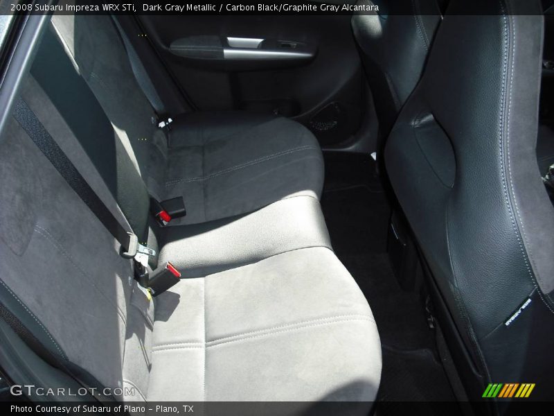 Dark Gray Metallic / Carbon Black/Graphite Gray Alcantara 2008 Subaru Impreza WRX STi