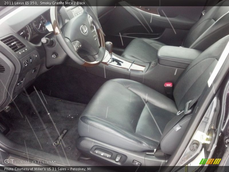 Smoky Granite Mica / Black 2011 Lexus ES 350