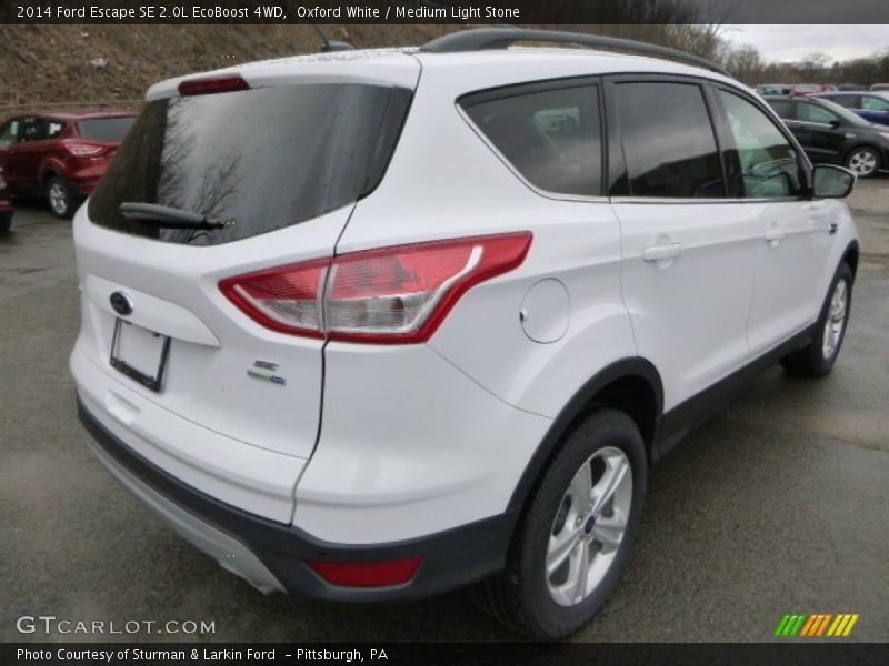 Oxford White / Medium Light Stone 2014 Ford Escape SE 2.0L EcoBoost 4WD