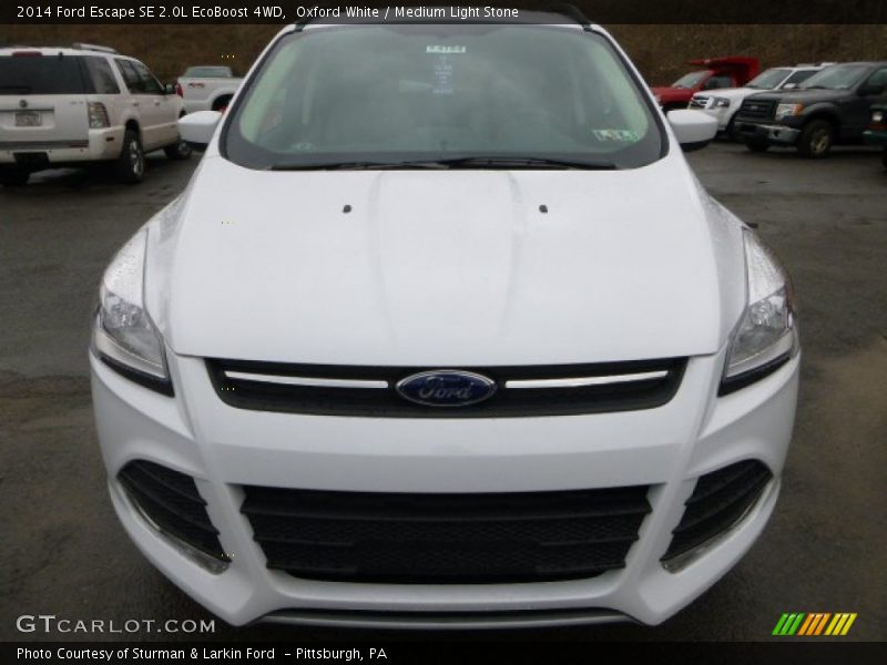Oxford White / Medium Light Stone 2014 Ford Escape SE 2.0L EcoBoost 4WD