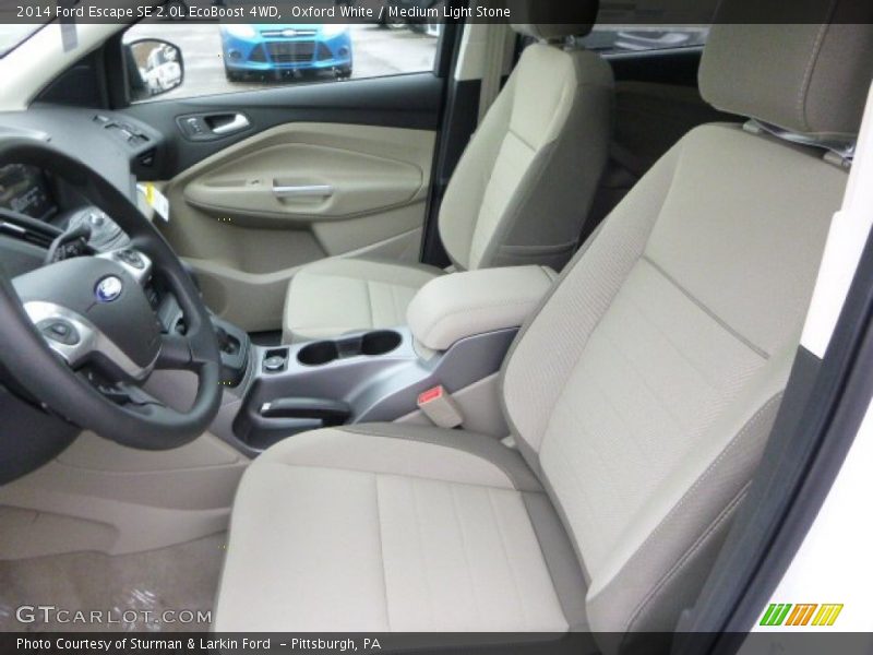 Oxford White / Medium Light Stone 2014 Ford Escape SE 2.0L EcoBoost 4WD