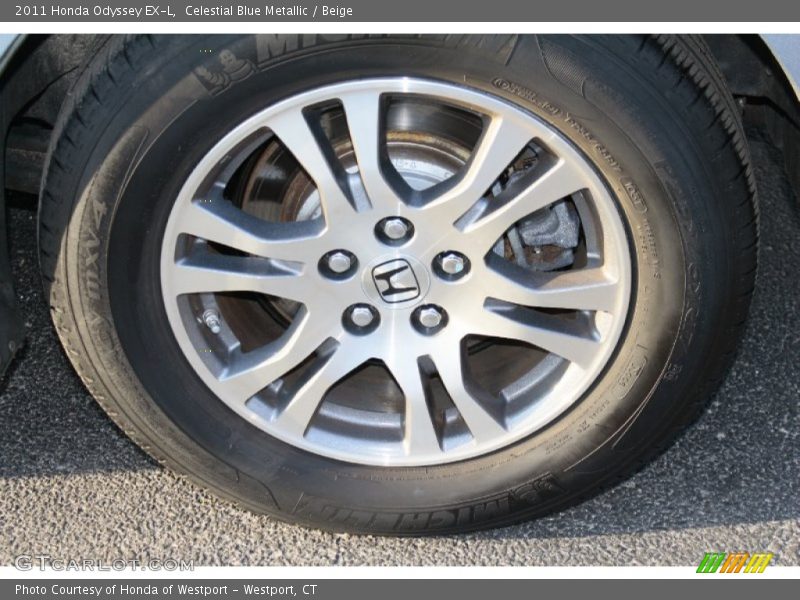 Celestial Blue Metallic / Beige 2011 Honda Odyssey EX-L