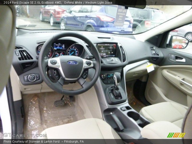 Oxford White / Medium Light Stone 2014 Ford Escape SE 2.0L EcoBoost 4WD