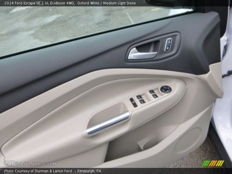 Oxford White / Medium Light Stone 2014 Ford Escape SE 2.0L EcoBoost 4WD