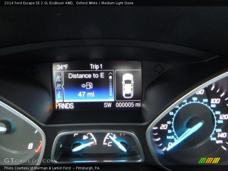 Oxford White / Medium Light Stone 2014 Ford Escape SE 2.0L EcoBoost 4WD
