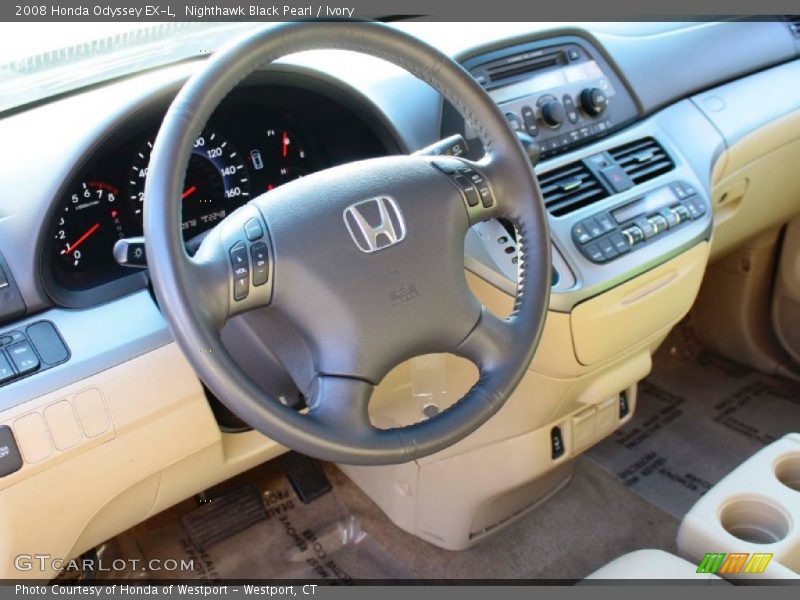 Nighthawk Black Pearl / Ivory 2008 Honda Odyssey EX-L