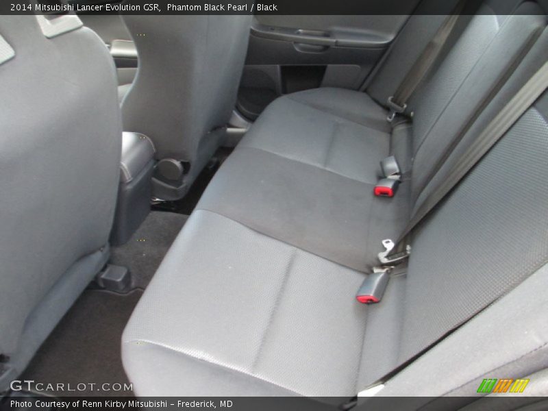 Rear Seat of 2014 Lancer Evolution GSR