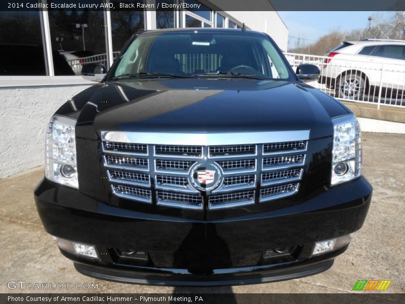 Black Raven / Ebony/Ebony 2014 Cadillac Escalade Luxury AWD