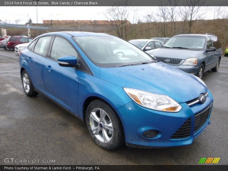 Blue Candy / Charcoal Black 2014 Ford Focus SE Sedan