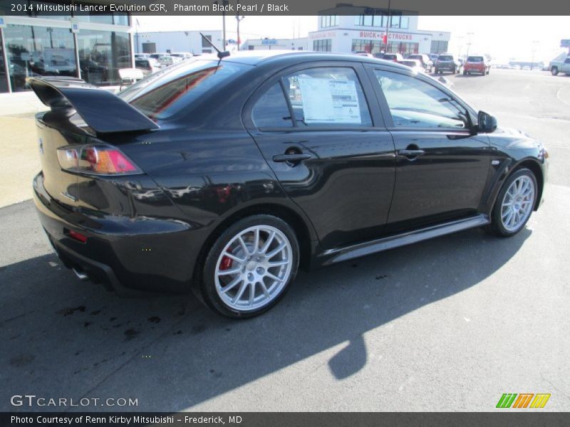 Phantom Black Pearl / Black 2014 Mitsubishi Lancer Evolution GSR