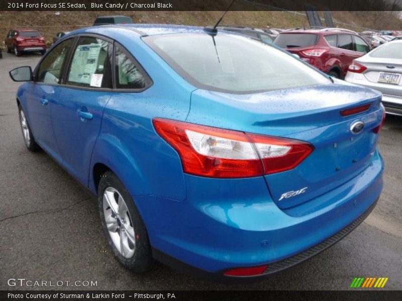 Blue Candy / Charcoal Black 2014 Ford Focus SE Sedan