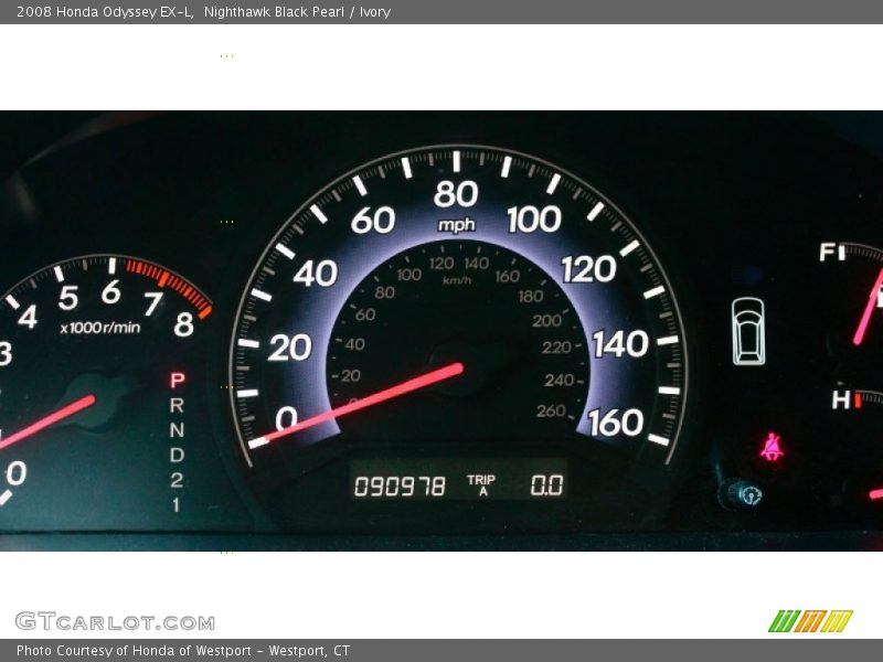 Nighthawk Black Pearl / Ivory 2008 Honda Odyssey EX-L