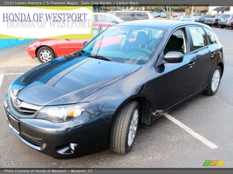 Dark Gray Metallic / Carbon Black 2010 Subaru Impreza 2.5i Premium Wagon