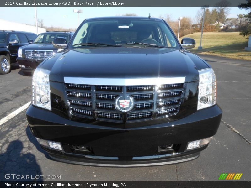 Black Raven / Ebony/Ebony 2014 Cadillac Escalade Luxury AWD