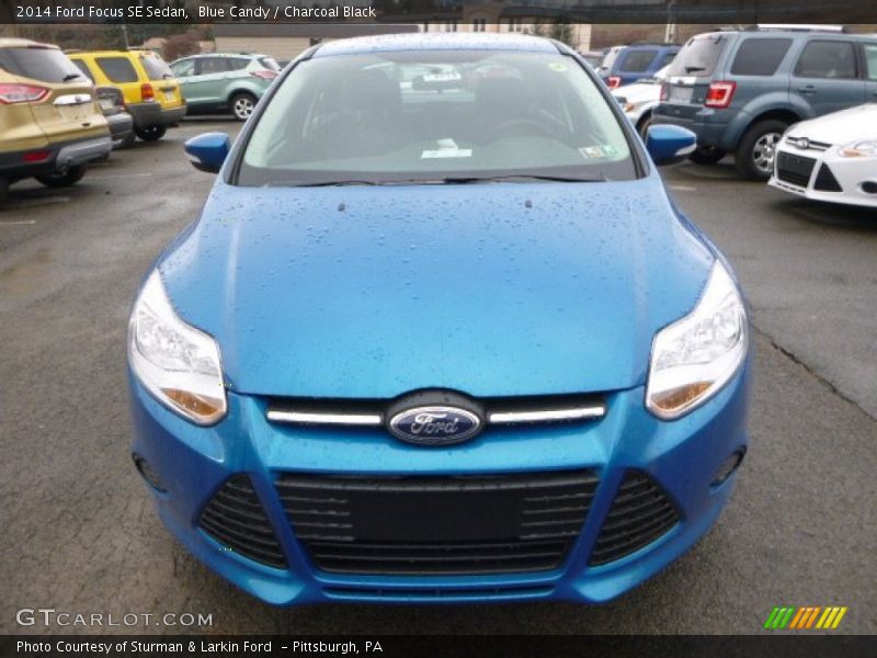 Blue Candy / Charcoal Black 2014 Ford Focus SE Sedan