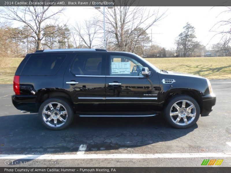 Black Raven / Ebony/Ebony 2014 Cadillac Escalade Luxury AWD