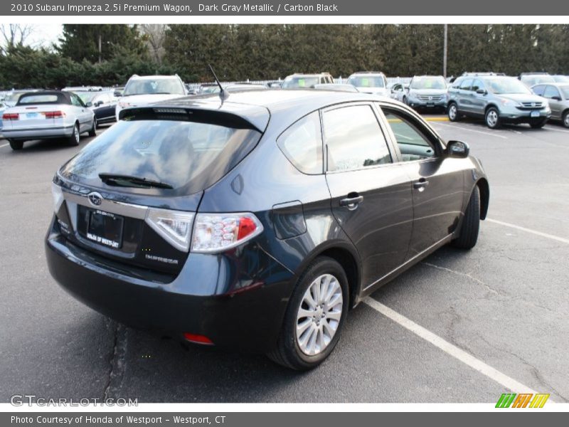 Dark Gray Metallic / Carbon Black 2010 Subaru Impreza 2.5i Premium Wagon
