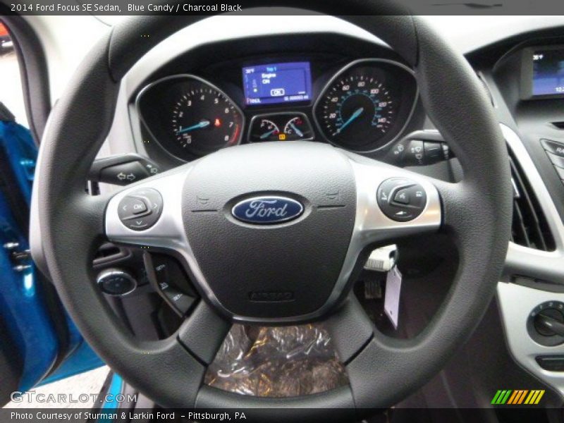 Blue Candy / Charcoal Black 2014 Ford Focus SE Sedan