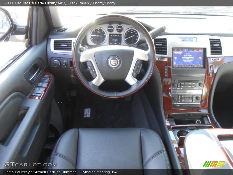 Black Raven / Ebony/Ebony 2014 Cadillac Escalade Luxury AWD