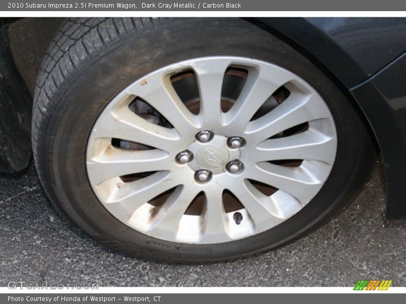 Dark Gray Metallic / Carbon Black 2010 Subaru Impreza 2.5i Premium Wagon