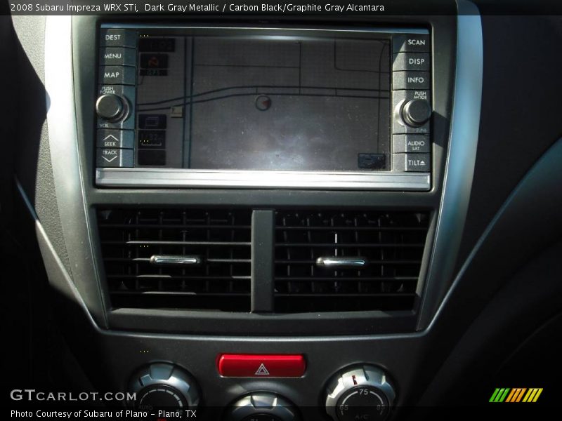 Dark Gray Metallic / Carbon Black/Graphite Gray Alcantara 2008 Subaru Impreza WRX STi