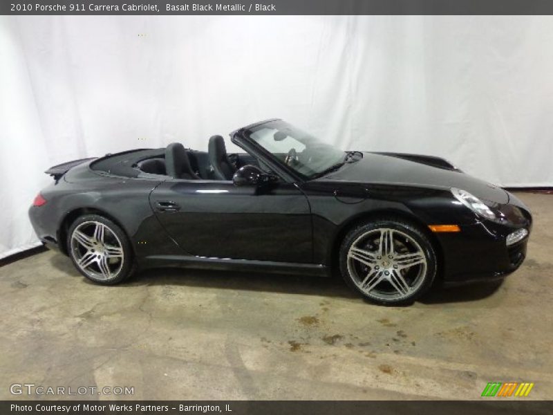 Basalt Black Metallic / Black 2010 Porsche 911 Carrera Cabriolet