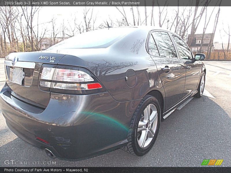 Carbon Gray Metallic / Black/Parchment 2009 Saab 9-3 Aero XWD Sport Sedan