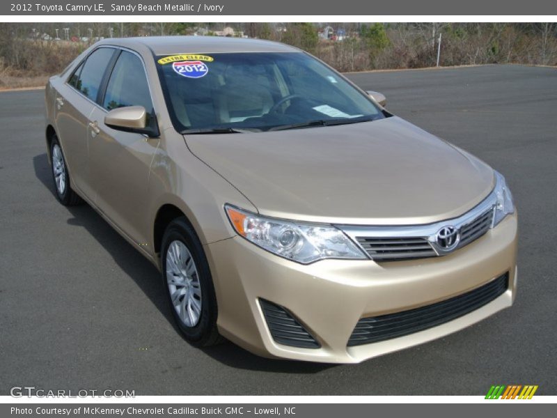 Sandy Beach Metallic / Ivory 2012 Toyota Camry LE