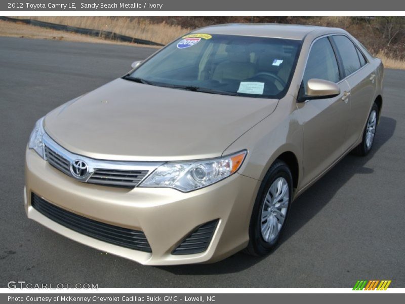 Sandy Beach Metallic / Ivory 2012 Toyota Camry LE