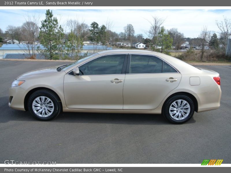 Sandy Beach Metallic / Ivory 2012 Toyota Camry LE