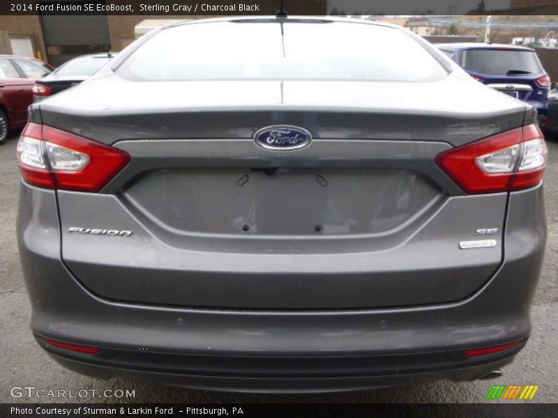 Sterling Gray / Charcoal Black 2014 Ford Fusion SE EcoBoost