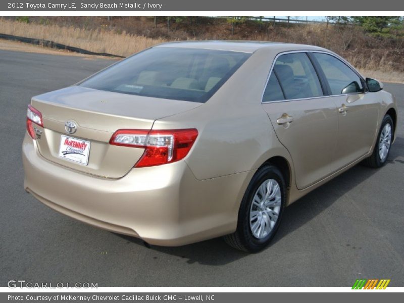 Sandy Beach Metallic / Ivory 2012 Toyota Camry LE