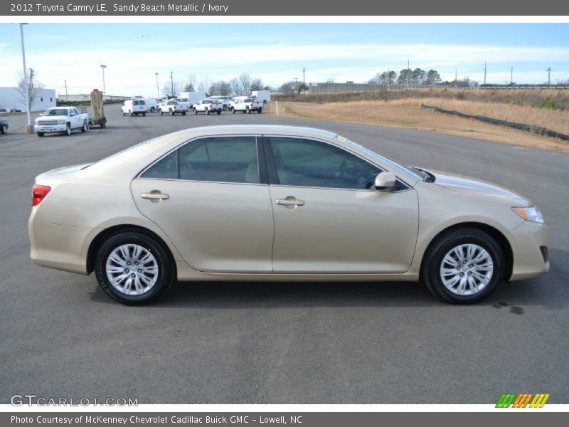 Sandy Beach Metallic / Ivory 2012 Toyota Camry LE