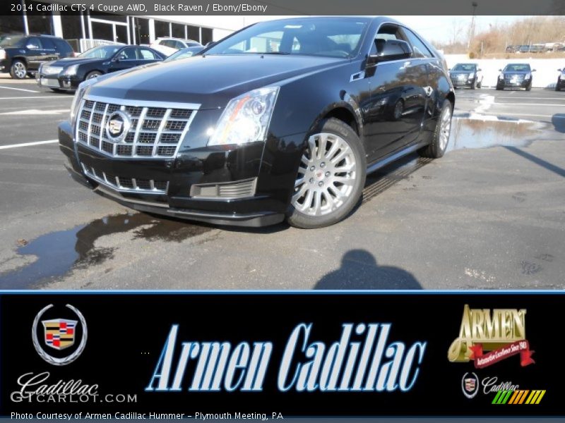Black Raven / Ebony/Ebony 2014 Cadillac CTS 4 Coupe AWD