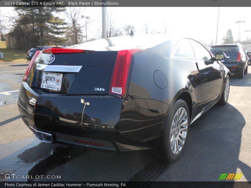 Black Raven / Ebony/Ebony 2014 Cadillac CTS 4 Coupe AWD