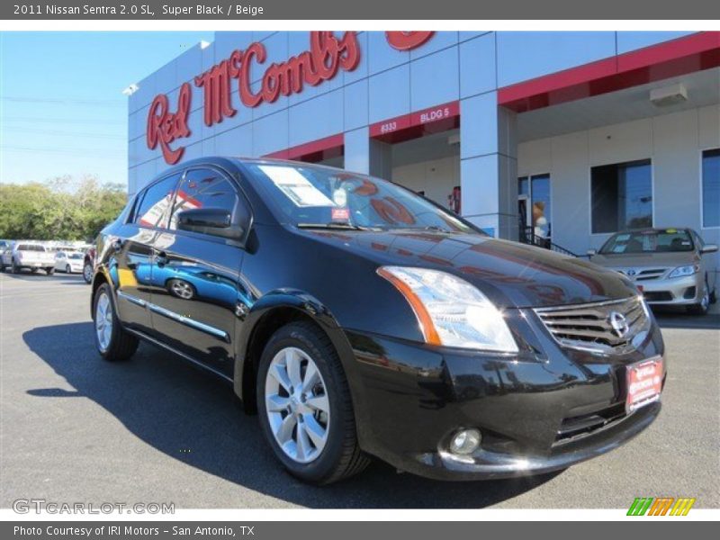 Super Black / Beige 2011 Nissan Sentra 2.0 SL