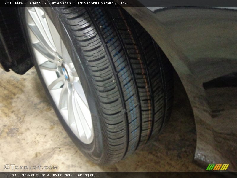 Black Sapphire Metallic / Black 2011 BMW 5 Series 535i xDrive Sedan