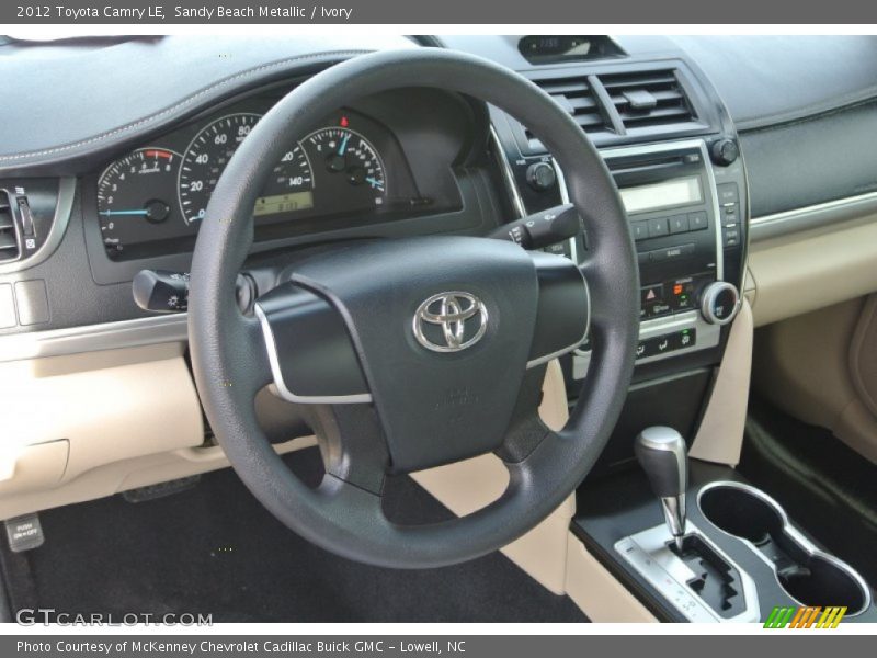 Sandy Beach Metallic / Ivory 2012 Toyota Camry LE
