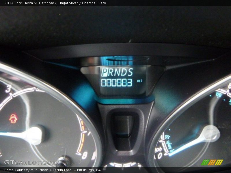 Ingot Silver / Charcoal Black 2014 Ford Fiesta SE Hatchback