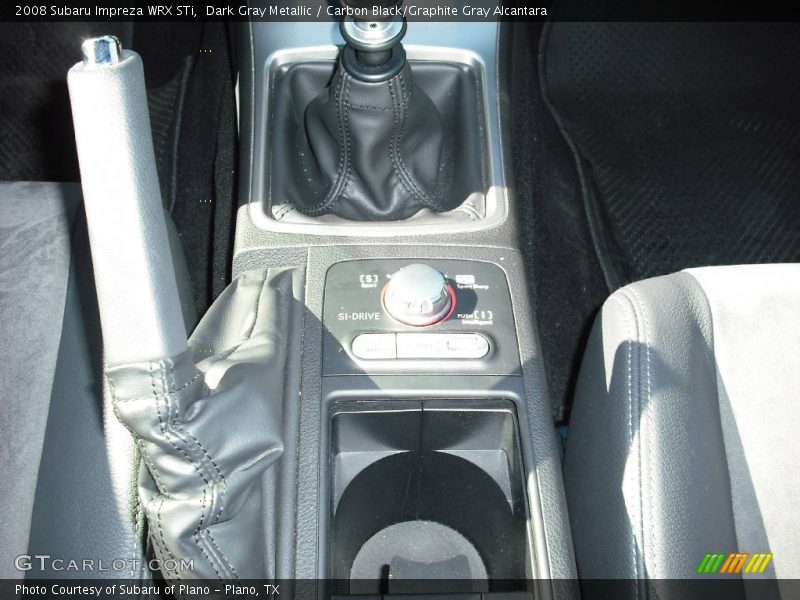 Dark Gray Metallic / Carbon Black/Graphite Gray Alcantara 2008 Subaru Impreza WRX STi