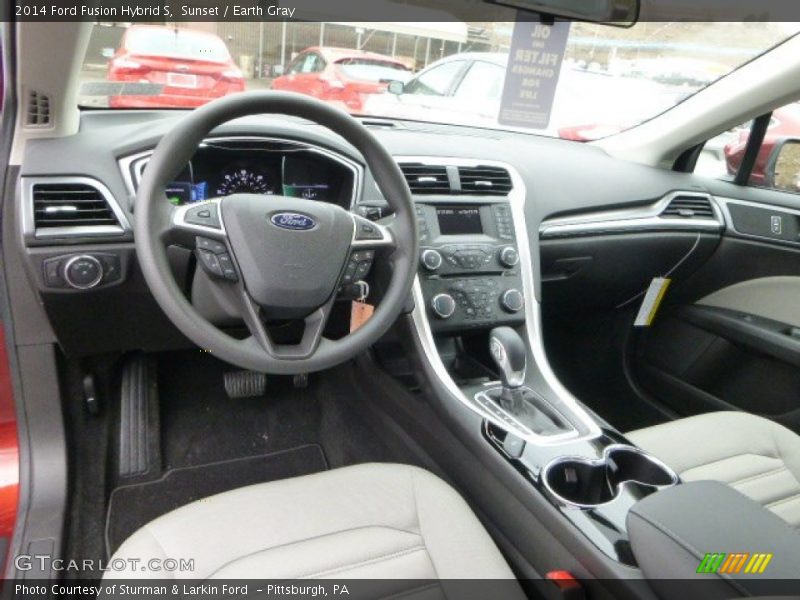 Sunset / Earth Gray 2014 Ford Fusion Hybrid S